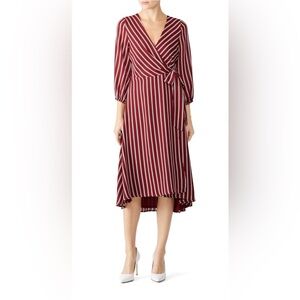Slate and Willow Burgundy Wrap Dress, size M